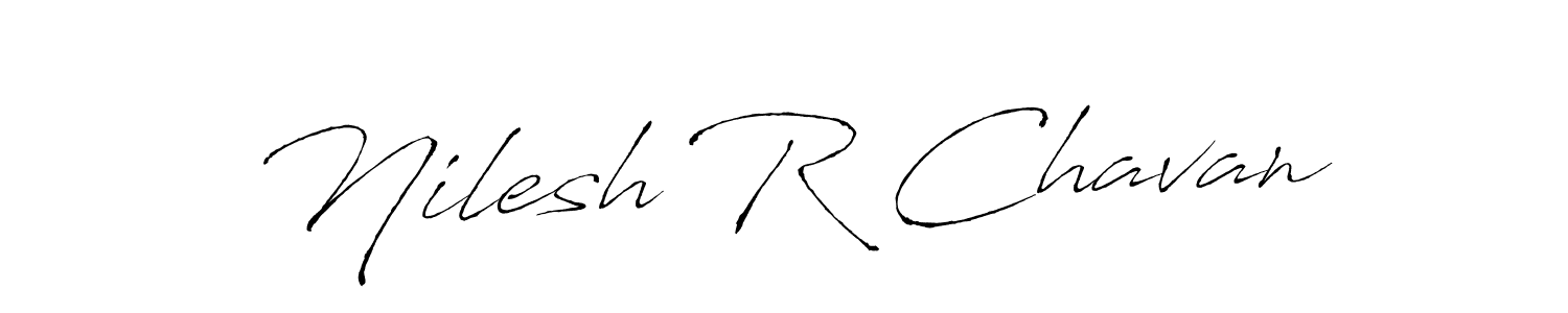 Design your own signature with our free online signature maker. With this signature software, you can create a handwritten (Antro_Vectra) signature for name Nilesh R Chavan. Nilesh R Chavan signature style 6 images and pictures png