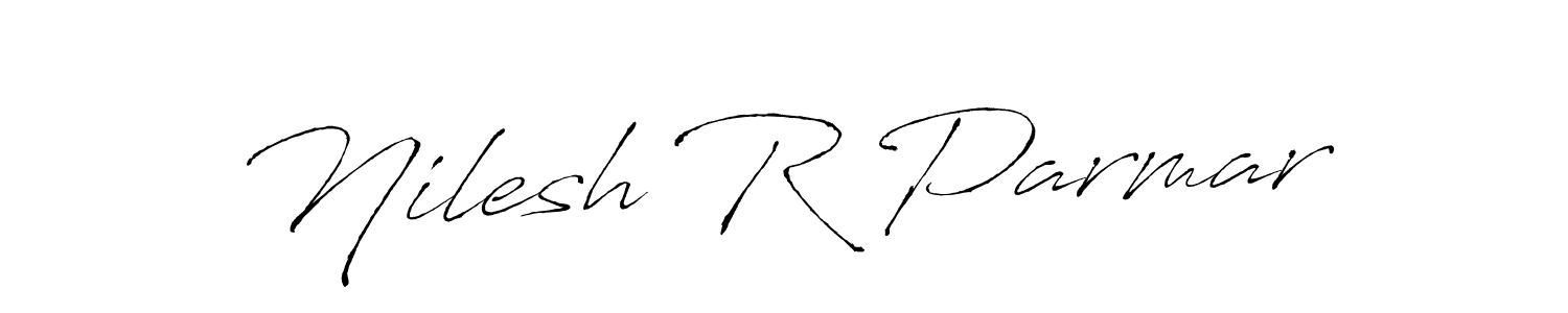 You should practise on your own different ways (Antro_Vectra) to write your name (Nilesh R Parmar) in signature. don't let someone else do it for you. Nilesh R Parmar signature style 6 images and pictures png