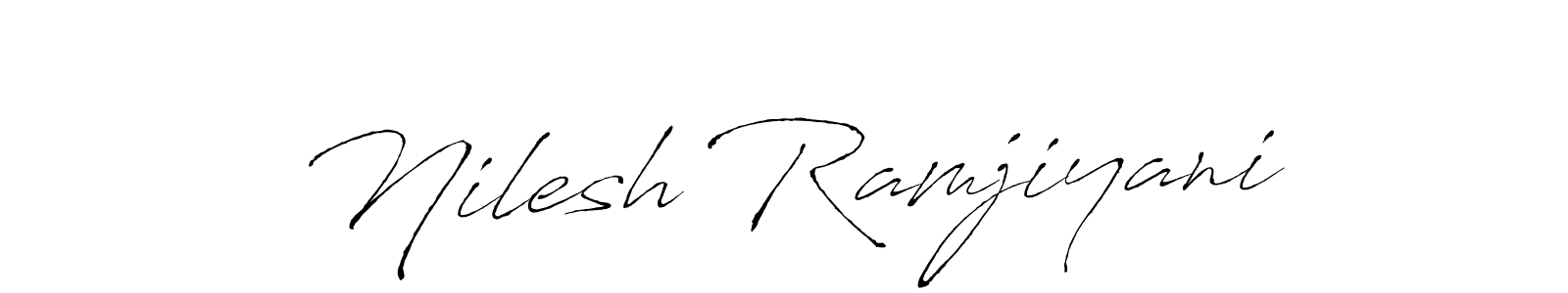 It looks lik you need a new signature style for name Nilesh Ramjiyani. Design unique handwritten (Antro_Vectra) signature with our free signature maker in just a few clicks. Nilesh Ramjiyani signature style 6 images and pictures png