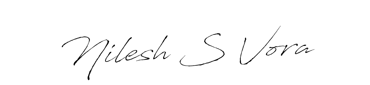 Use a signature maker to create a handwritten signature online. With this signature software, you can design (Antro_Vectra) your own signature for name Nilesh S Vora. Nilesh S Vora signature style 6 images and pictures png