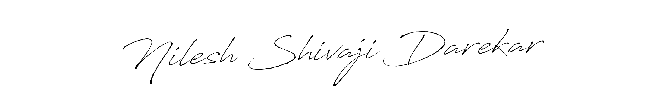 This is the best signature style for the Nilesh Shivaji Darekar name. Also you like these signature font (Antro_Vectra). Mix name signature. Nilesh Shivaji Darekar signature style 6 images and pictures png