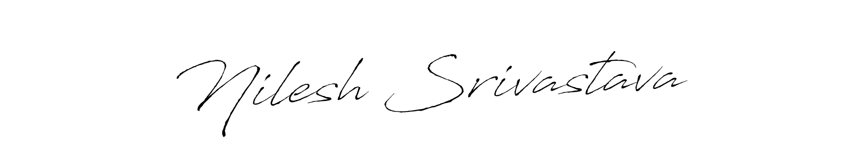 Create a beautiful signature design for name Nilesh Srivastava. With this signature (Antro_Vectra) fonts, you can make a handwritten signature for free. Nilesh Srivastava signature style 6 images and pictures png