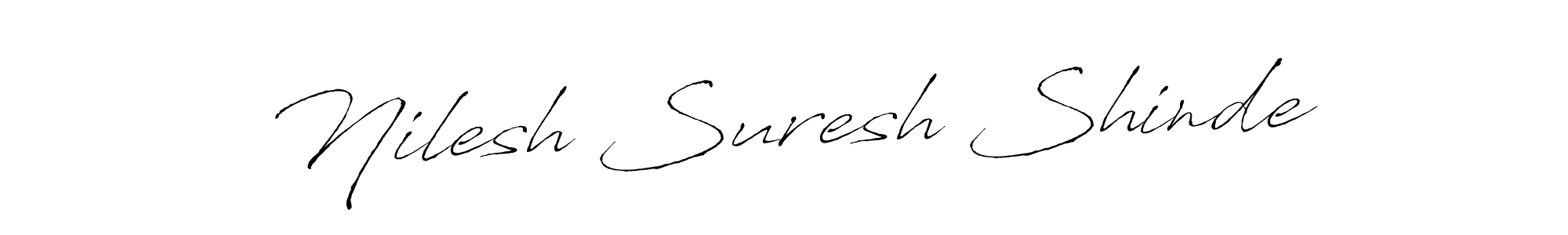 You should practise on your own different ways (Antro_Vectra) to write your name (Nilesh Suresh Shinde) in signature. don't let someone else do it for you. Nilesh Suresh Shinde signature style 6 images and pictures png