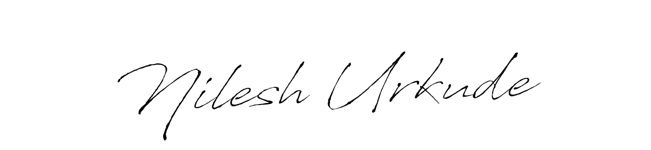 if you are searching for the best signature style for your name Nilesh Urkude. so please give up your signature search. here we have designed multiple signature styles  using Antro_Vectra. Nilesh Urkude signature style 6 images and pictures png