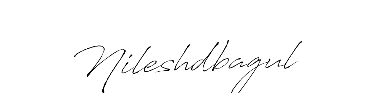 Make a beautiful signature design for name Nileshdbagul. With this signature (Antro_Vectra) style, you can create a handwritten signature for free. Nileshdbagul signature style 6 images and pictures png