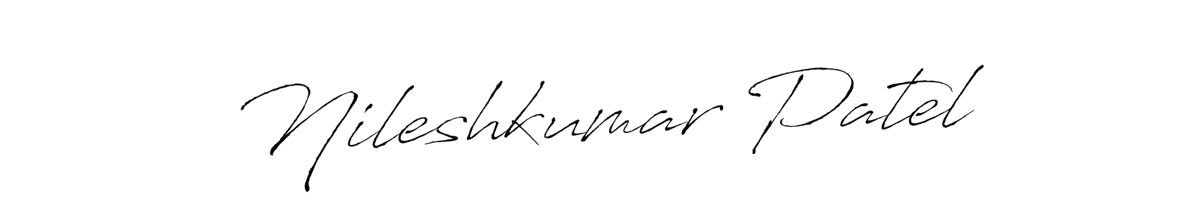 Antro_Vectra is a professional signature style that is perfect for those who want to add a touch of class to their signature. It is also a great choice for those who want to make their signature more unique. Get Nileshkumar Patel name to fancy signature for free. Nileshkumar Patel signature style 6 images and pictures png