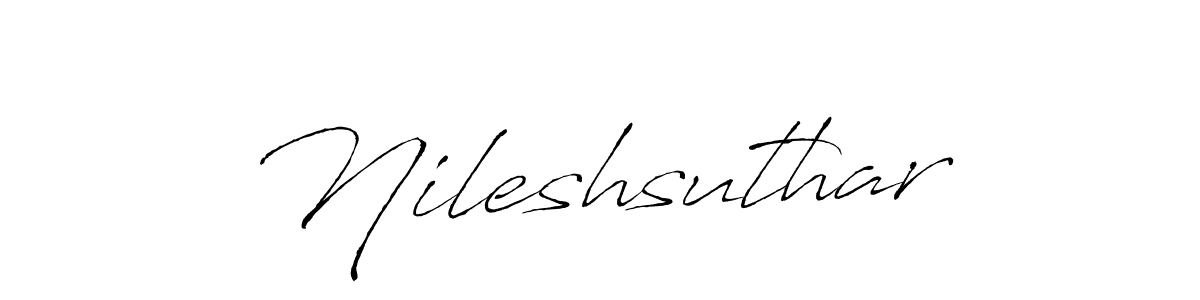 It looks lik you need a new signature style for name Nileshsuthar. Design unique handwritten (Antro_Vectra) signature with our free signature maker in just a few clicks. Nileshsuthar signature style 6 images and pictures png