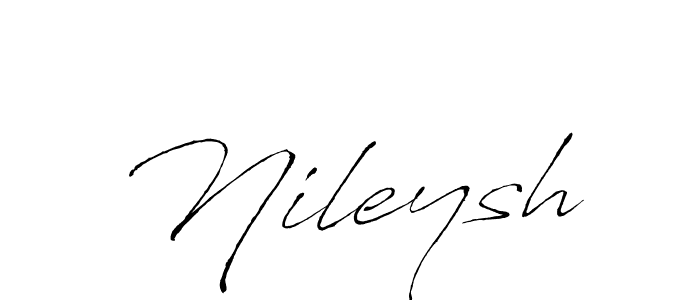 Also we have Nileysh name is the best signature style. Create professional handwritten signature collection using Antro_Vectra autograph style. Nileysh signature style 6 images and pictures png