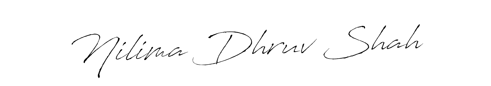 Also we have Nilima Dhruv Shah name is the best signature style. Create professional handwritten signature collection using Antro_Vectra autograph style. Nilima Dhruv Shah signature style 6 images and pictures png