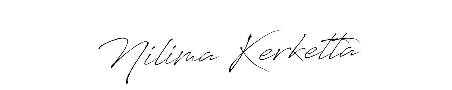 How to make Nilima Kerketta signature? Antro_Vectra is a professional autograph style. Create handwritten signature for Nilima Kerketta name. Nilima Kerketta signature style 6 images and pictures png