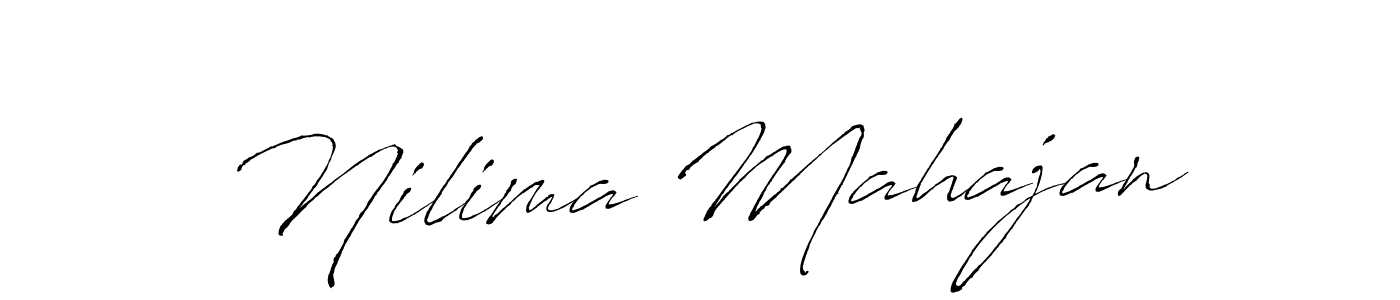 The best way (Antro_Vectra) to make a short signature is to pick only two or three words in your name. The name Nilima Mahajan include a total of six letters. For converting this name. Nilima Mahajan signature style 6 images and pictures png