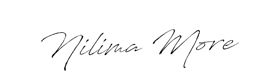 Nilima More stylish signature style. Best Handwritten Sign (Antro_Vectra) for my name. Handwritten Signature Collection Ideas for my name Nilima More. Nilima More signature style 6 images and pictures png