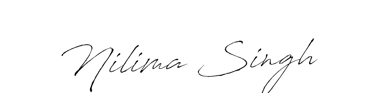 Make a beautiful signature design for name Nilima Singh. With this signature (Antro_Vectra) style, you can create a handwritten signature for free. Nilima Singh signature style 6 images and pictures png