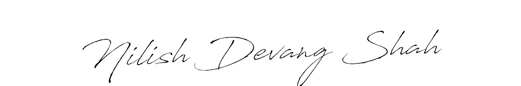 Use a signature maker to create a handwritten signature online. With this signature software, you can design (Antro_Vectra) your own signature for name Nilish Devang Shah. Nilish Devang Shah signature style 6 images and pictures png