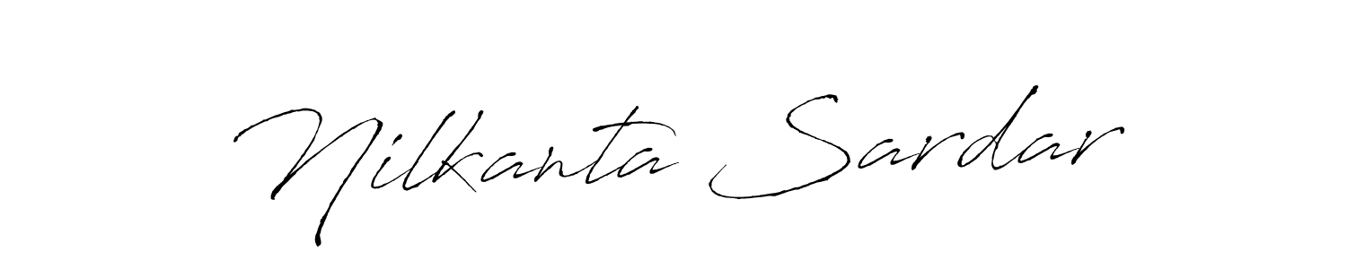 Design your own signature with our free online signature maker. With this signature software, you can create a handwritten (Antro_Vectra) signature for name Nilkanta Sardar. Nilkanta Sardar signature style 6 images and pictures png