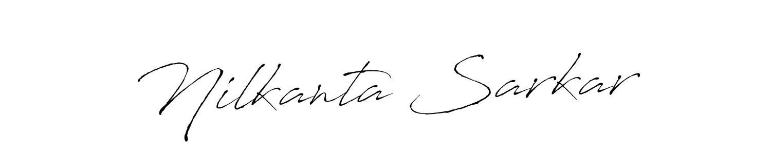 How to make Nilkanta Sarkar name signature. Use Antro_Vectra style for creating short signs online. This is the latest handwritten sign. Nilkanta Sarkar signature style 6 images and pictures png