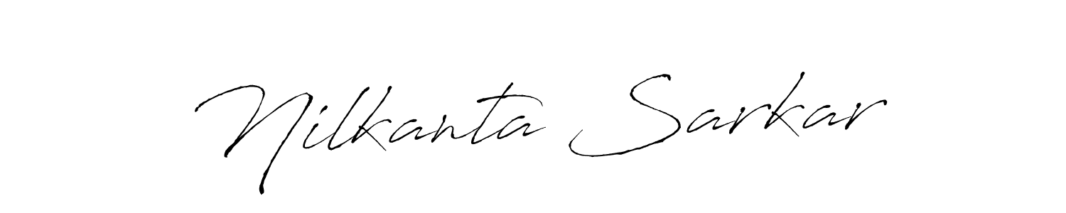 How to make Nilkanta Sarkar name signature. Use Antro_Vectra style for creating short signs online. This is the latest handwritten sign. Nilkanta Sarkar signature style 6 images and pictures png