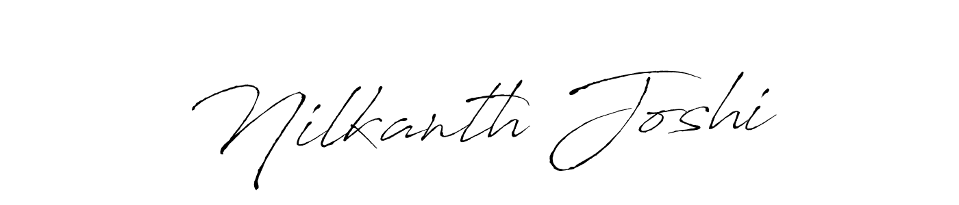 Nilkanth Joshi stylish signature style. Best Handwritten Sign (Antro_Vectra) for my name. Handwritten Signature Collection Ideas for my name Nilkanth Joshi. Nilkanth Joshi signature style 6 images and pictures png