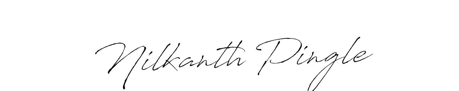 How to make Nilkanth Pingle name signature. Use Antro_Vectra style for creating short signs online. This is the latest handwritten sign. Nilkanth Pingle signature style 6 images and pictures png