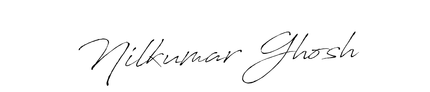 How to make Nilkumar Ghosh name signature. Use Antro_Vectra style for creating short signs online. This is the latest handwritten sign. Nilkumar Ghosh signature style 6 images and pictures png