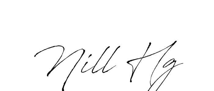 Antro_Vectra is a professional signature style that is perfect for those who want to add a touch of class to their signature. It is also a great choice for those who want to make their signature more unique. Get Nill Hg name to fancy signature for free. Nill Hg signature style 6 images and pictures png