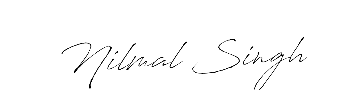 Antro_Vectra is a professional signature style that is perfect for those who want to add a touch of class to their signature. It is also a great choice for those who want to make their signature more unique. Get Nilmal Singh name to fancy signature for free. Nilmal Singh signature style 6 images and pictures png