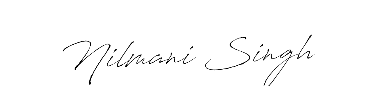Create a beautiful signature design for name Nilmani Singh. With this signature (Antro_Vectra) fonts, you can make a handwritten signature for free. Nilmani Singh signature style 6 images and pictures png