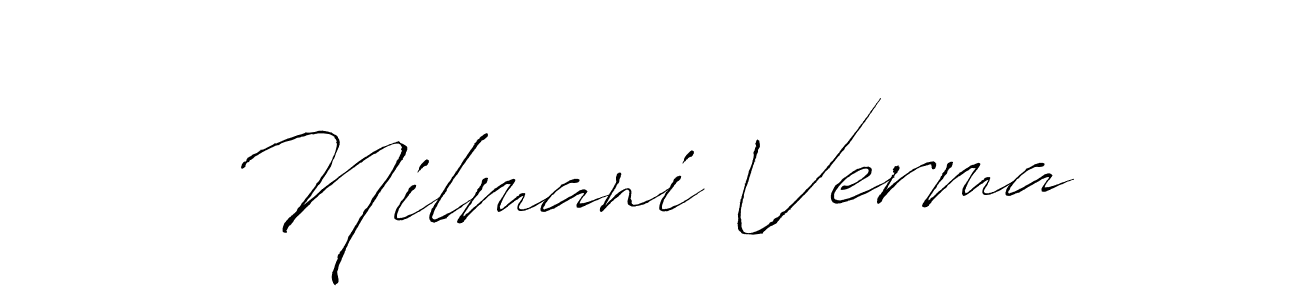 You should practise on your own different ways (Antro_Vectra) to write your name (Nilmani Verma) in signature. don't let someone else do it for you. Nilmani Verma signature style 6 images and pictures png