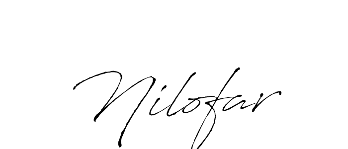 Nilofar stylish signature style. Best Handwritten Sign (Antro_Vectra) for my name. Handwritten Signature Collection Ideas for my name Nilofar. Nilofar signature style 6 images and pictures png