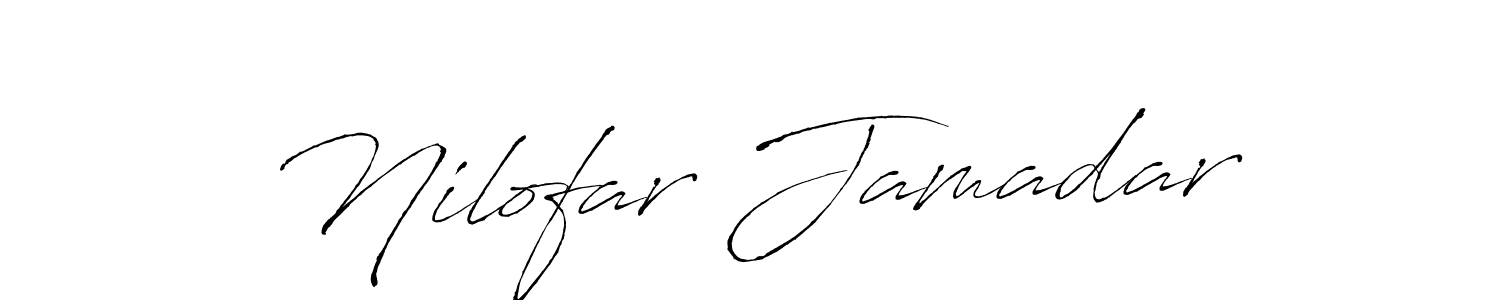 Also we have Nilofar Jamadar name is the best signature style. Create professional handwritten signature collection using Antro_Vectra autograph style. Nilofar Jamadar signature style 6 images and pictures png