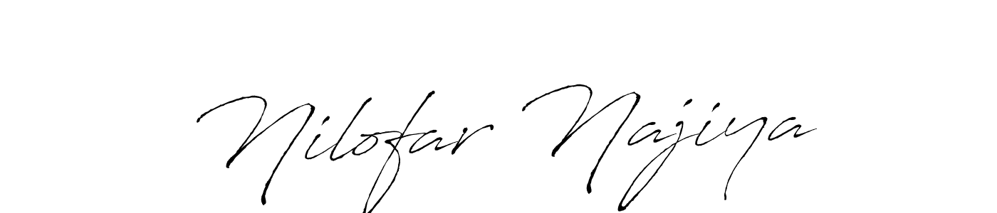 You should practise on your own different ways (Antro_Vectra) to write your name (Nilofar Najiya) in signature. don't let someone else do it for you. Nilofar Najiya signature style 6 images and pictures png