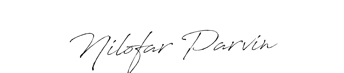 You should practise on your own different ways (Antro_Vectra) to write your name (Nilofar Parvin) in signature. don't let someone else do it for you. Nilofar Parvin signature style 6 images and pictures png