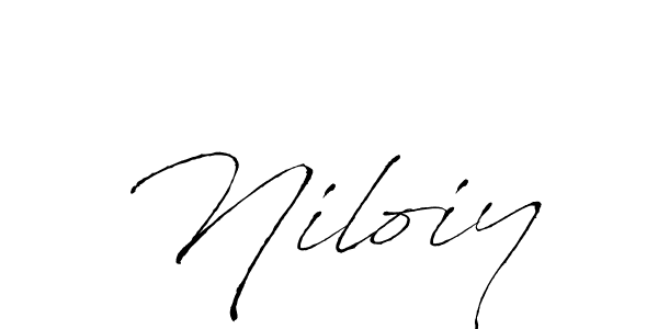 Make a beautiful signature design for name Niloiy. With this signature (Antro_Vectra) style, you can create a handwritten signature for free. Niloiy signature style 6 images and pictures png