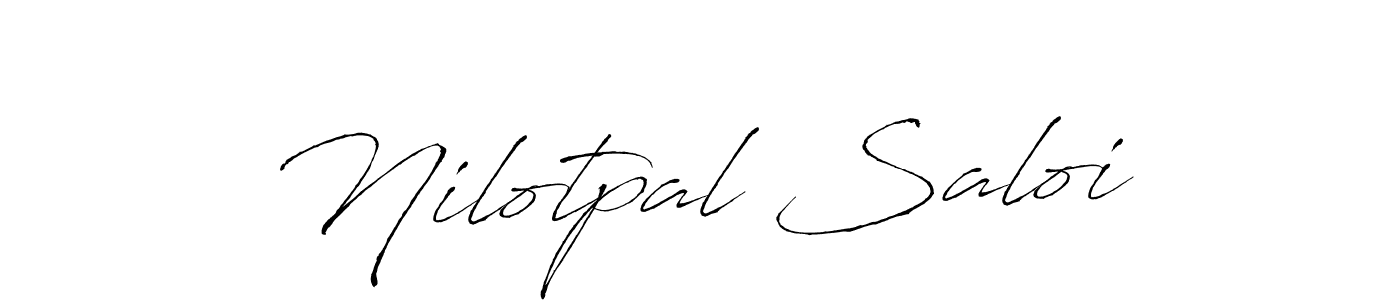 Nilotpal Saloi stylish signature style. Best Handwritten Sign (Antro_Vectra) for my name. Handwritten Signature Collection Ideas for my name Nilotpal Saloi. Nilotpal Saloi signature style 6 images and pictures png