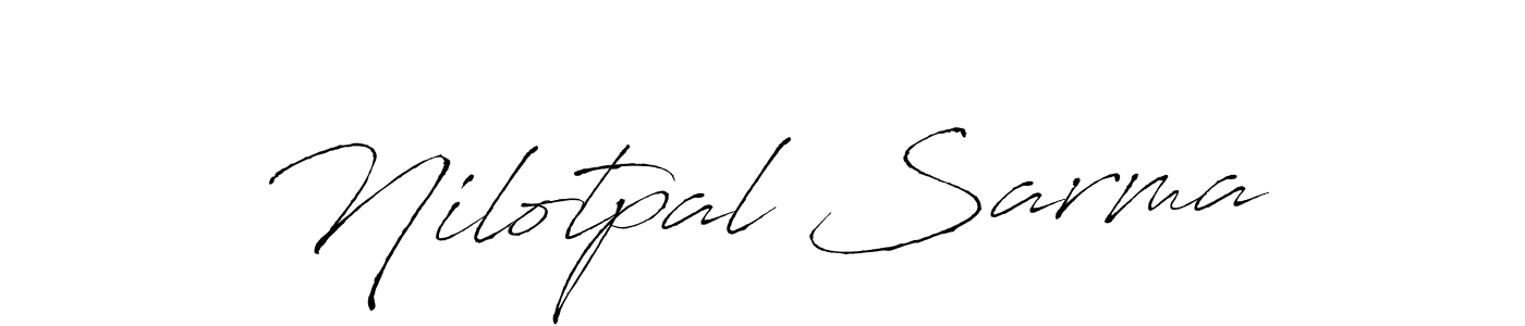 Use a signature maker to create a handwritten signature online. With this signature software, you can design (Antro_Vectra) your own signature for name Nilotpal Sarma. Nilotpal Sarma signature style 6 images and pictures png