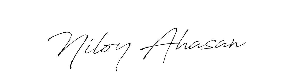 Also we have Niloy Ahasan name is the best signature style. Create professional handwritten signature collection using Antro_Vectra autograph style. Niloy Ahasan signature style 6 images and pictures png