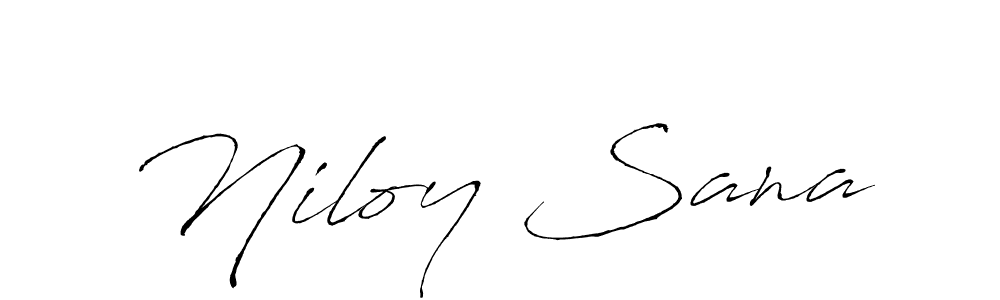 Create a beautiful signature design for name Niloy Sana. With this signature (Antro_Vectra) fonts, you can make a handwritten signature for free. Niloy Sana signature style 6 images and pictures png