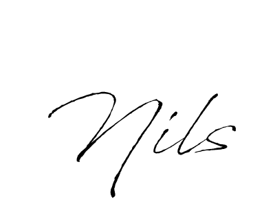 if you are searching for the best signature style for your name Nils. so please give up your signature search. here we have designed multiple signature styles  using Antro_Vectra. Nils signature style 6 images and pictures png