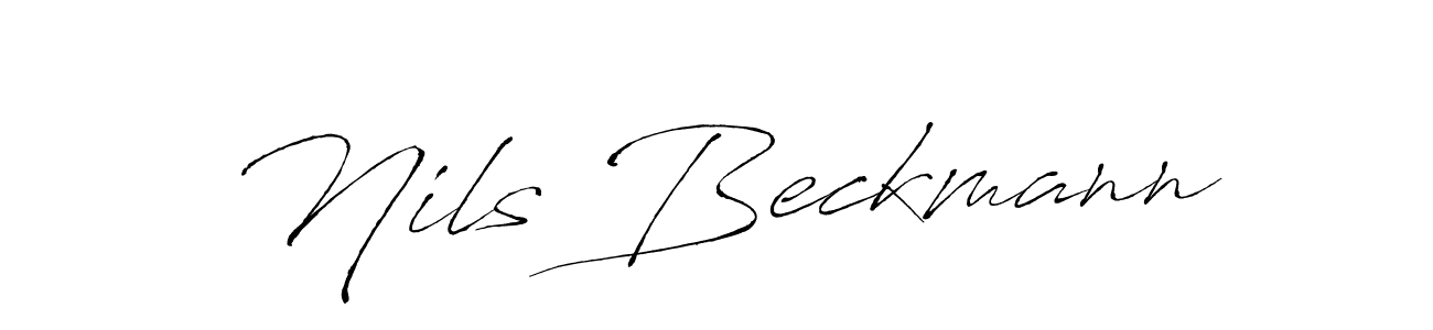 Nils Beckmann stylish signature style. Best Handwritten Sign (Antro_Vectra) for my name. Handwritten Signature Collection Ideas for my name Nils Beckmann. Nils Beckmann signature style 6 images and pictures png