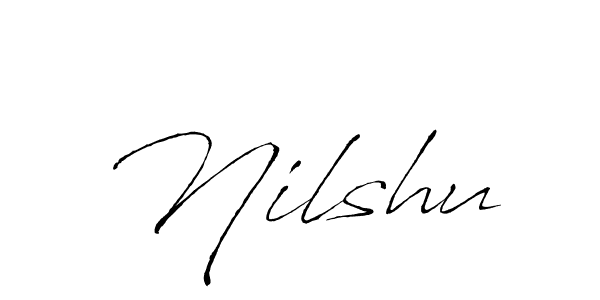 How to make Nilshu name signature. Use Antro_Vectra style for creating short signs online. This is the latest handwritten sign. Nilshu signature style 6 images and pictures png