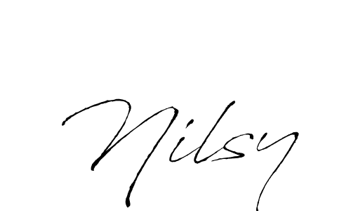 if you are searching for the best signature style for your name Nilsy. so please give up your signature search. here we have designed multiple signature styles  using Antro_Vectra. Nilsy signature style 6 images and pictures png