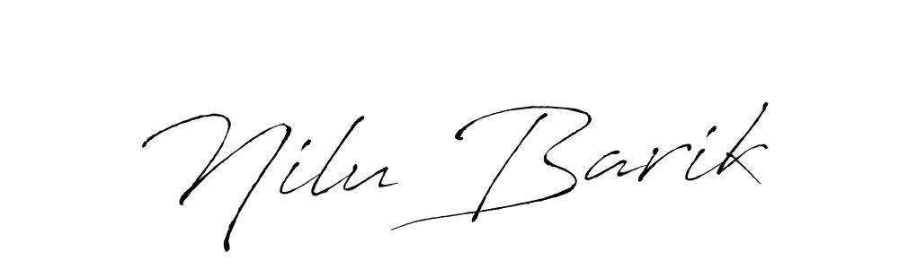 Make a beautiful signature design for name Nilu Barik. Use this online signature maker to create a handwritten signature for free. Nilu Barik signature style 6 images and pictures png