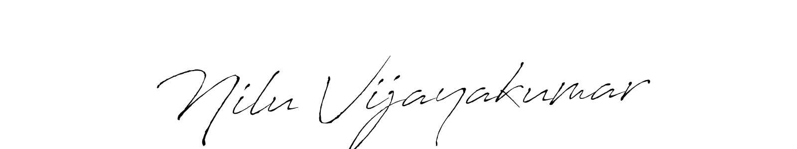 You should practise on your own different ways (Antro_Vectra) to write your name (Nilu Vijayakumar) in signature. don't let someone else do it for you. Nilu Vijayakumar signature style 6 images and pictures png