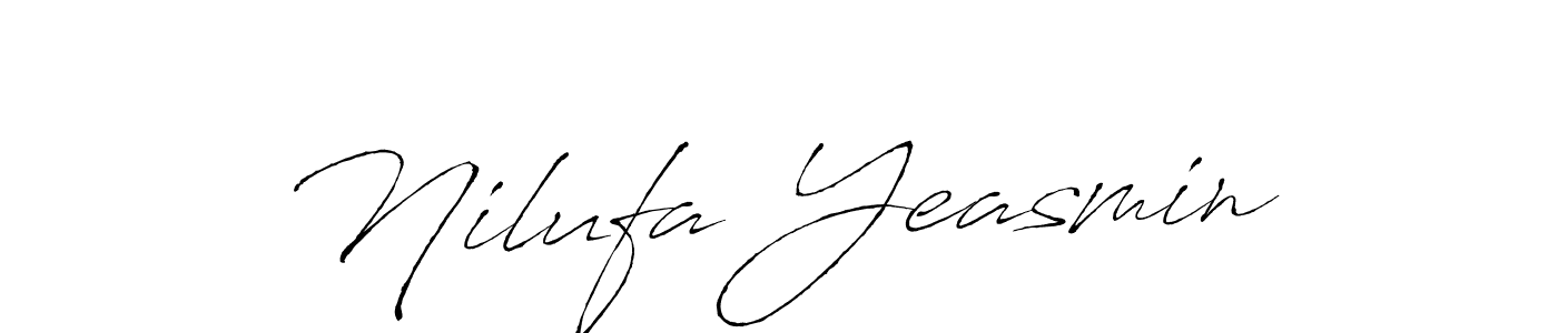 Design your own signature with our free online signature maker. With this signature software, you can create a handwritten (Antro_Vectra) signature for name Nilufa Yeasmin. Nilufa Yeasmin signature style 6 images and pictures png