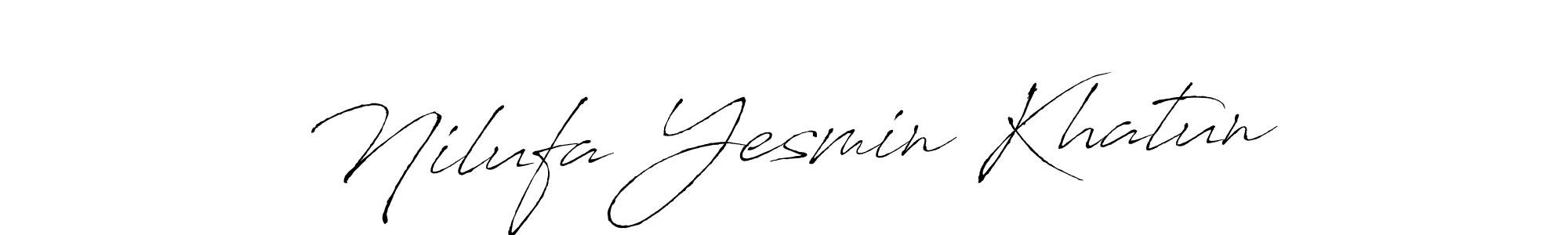Make a beautiful signature design for name Nilufa Yesmin Khatun. Use this online signature maker to create a handwritten signature for free. Nilufa Yesmin Khatun signature style 6 images and pictures png