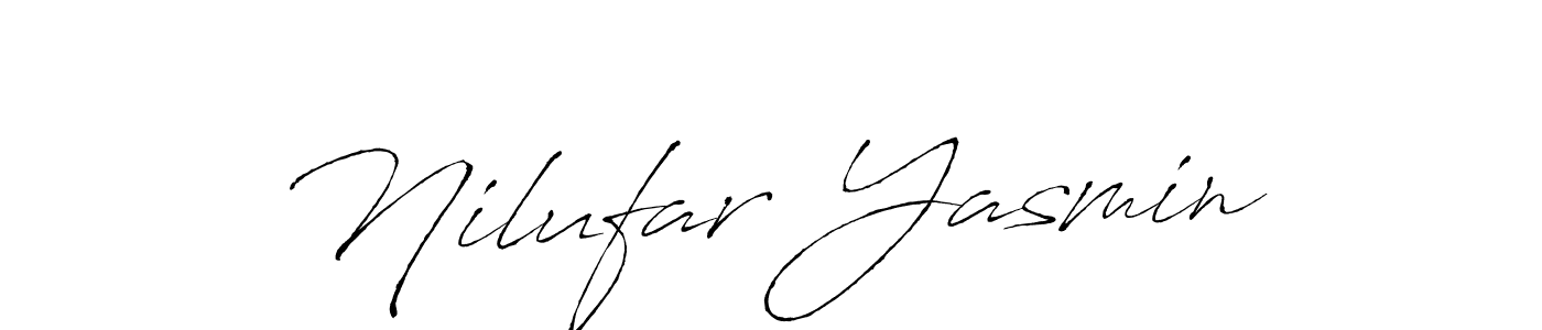 Nilufar Yasmin stylish signature style. Best Handwritten Sign (Antro_Vectra) for my name. Handwritten Signature Collection Ideas for my name Nilufar Yasmin. Nilufar Yasmin signature style 6 images and pictures png