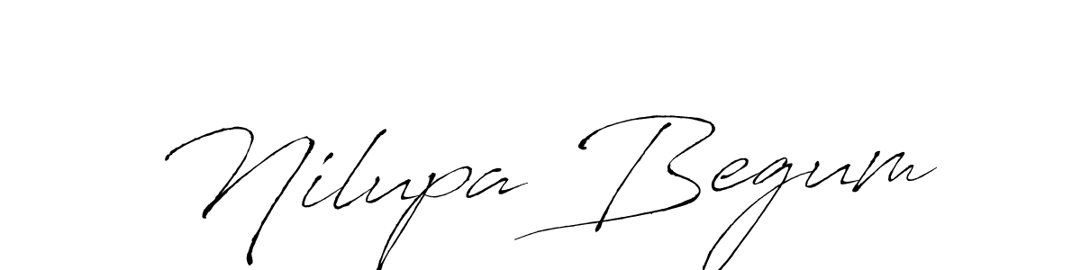 How to make Nilupa Begum name signature. Use Antro_Vectra style for creating short signs online. This is the latest handwritten sign. Nilupa Begum signature style 6 images and pictures png