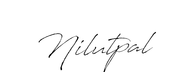 How to make Nilutpal name signature. Use Antro_Vectra style for creating short signs online. This is the latest handwritten sign. Nilutpal signature style 6 images and pictures png