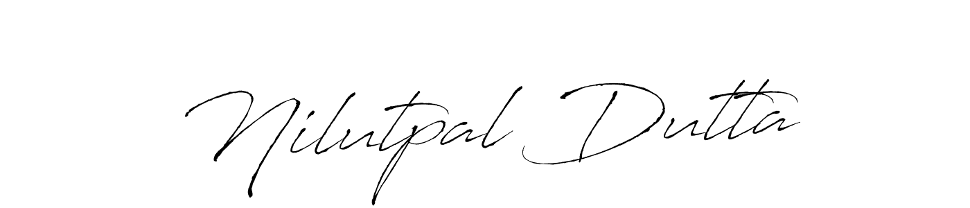 Nilutpal Dutta stylish signature style. Best Handwritten Sign (Antro_Vectra) for my name. Handwritten Signature Collection Ideas for my name Nilutpal Dutta. Nilutpal Dutta signature style 6 images and pictures png