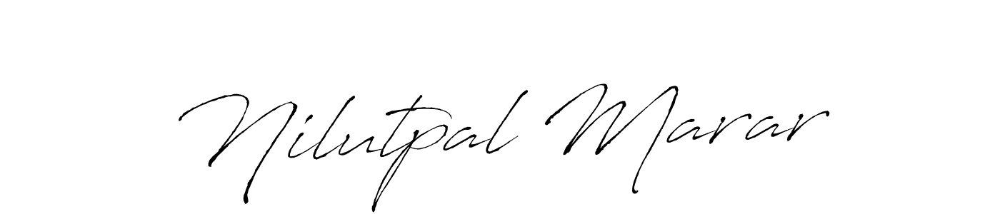 Design your own signature with our free online signature maker. With this signature software, you can create a handwritten (Antro_Vectra) signature for name Nilutpal Marar. Nilutpal Marar signature style 6 images and pictures png